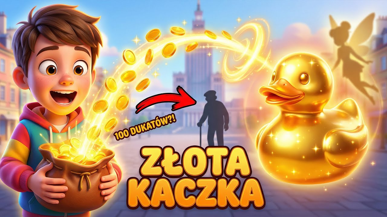 ✨🦆 Złota Kaczka – Legenda o Skarbach Warszawy! | Magiczna Bajka dla Dzieci 🏰