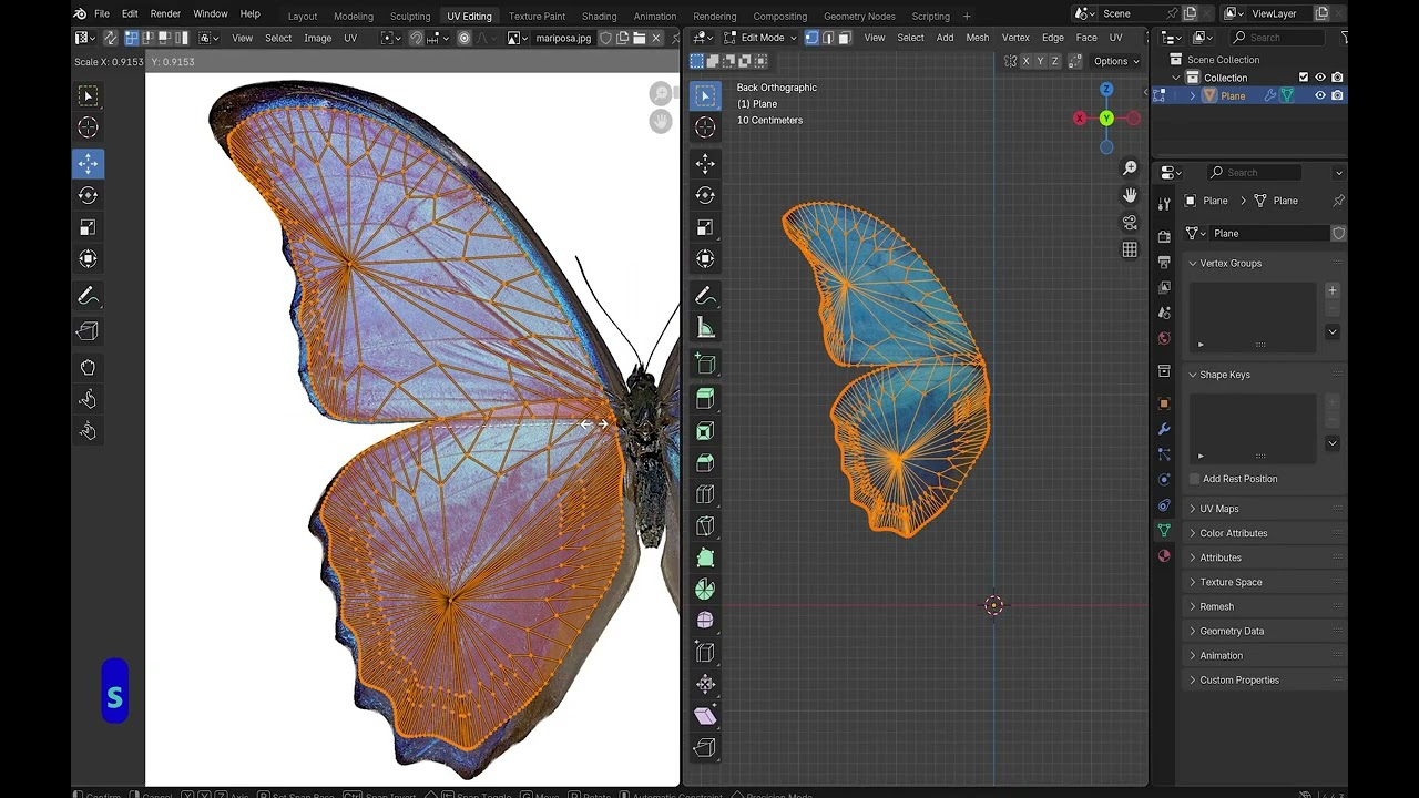 Crea una Mariposa Animada con Geometry Nodes 🦋 | Blender Tutorial Fácil