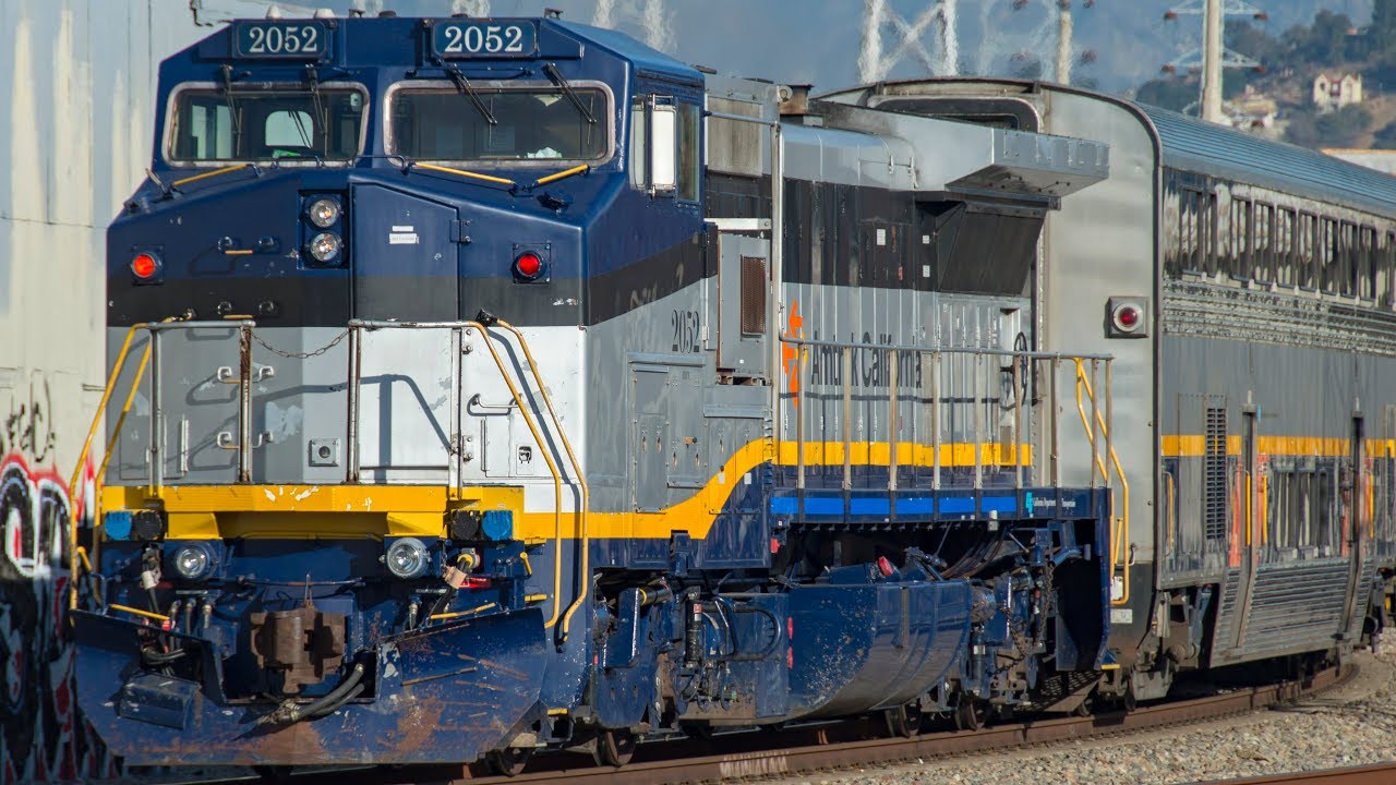 4K - Rescue from NorCal: Amtrak California Dash 8 Locomotives on the Pacific Surfliner
