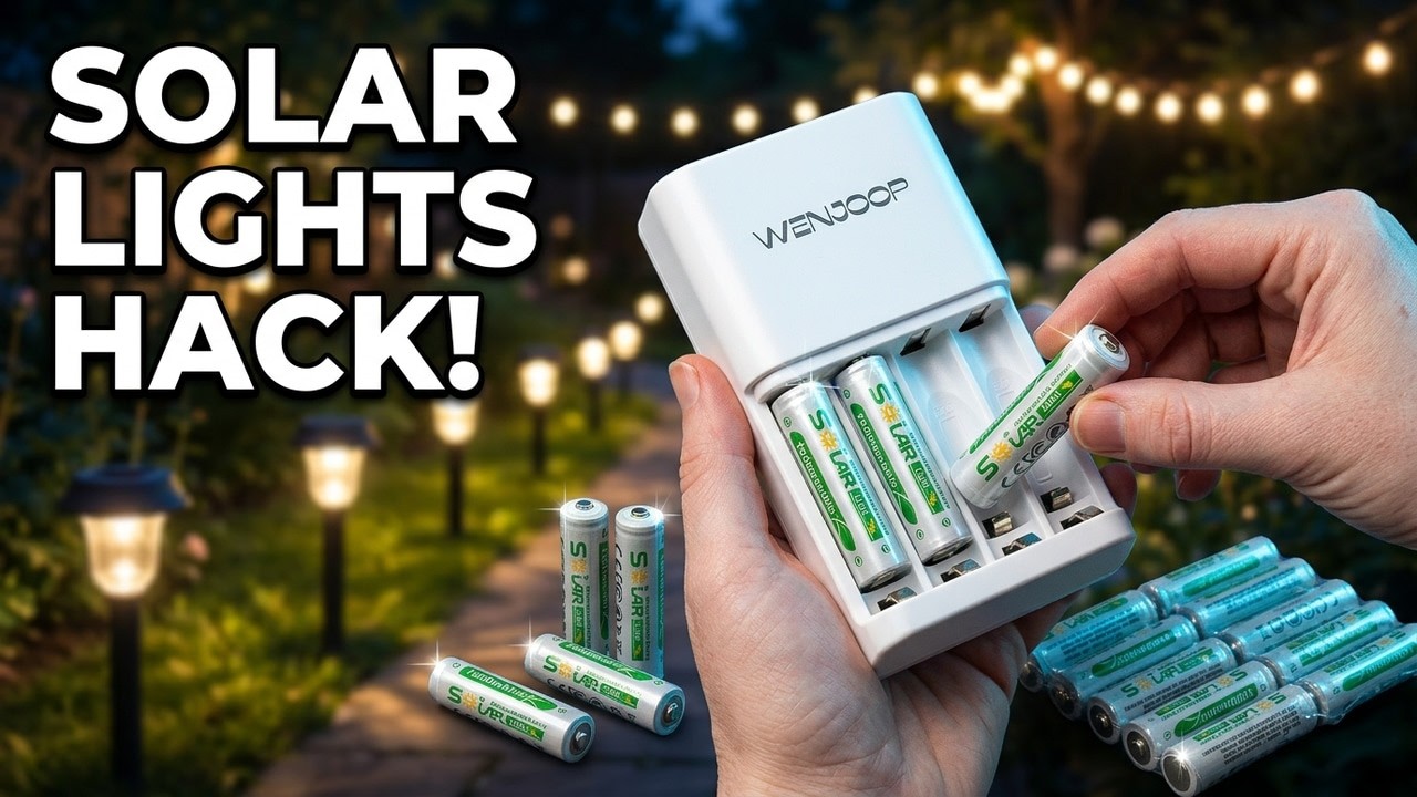 Garden Lights Cost Too Much? Try This AA Battery Hack