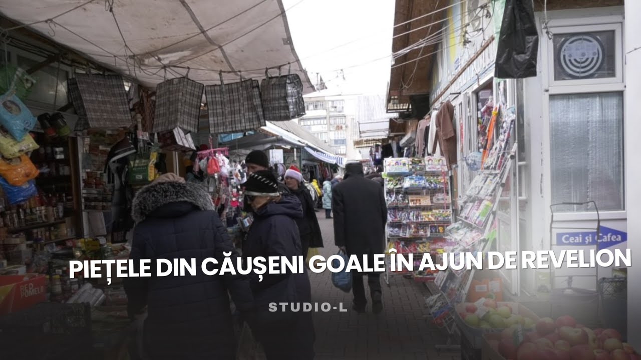 Piețele din Căușeni goale &icirc;n ajun de Revelion