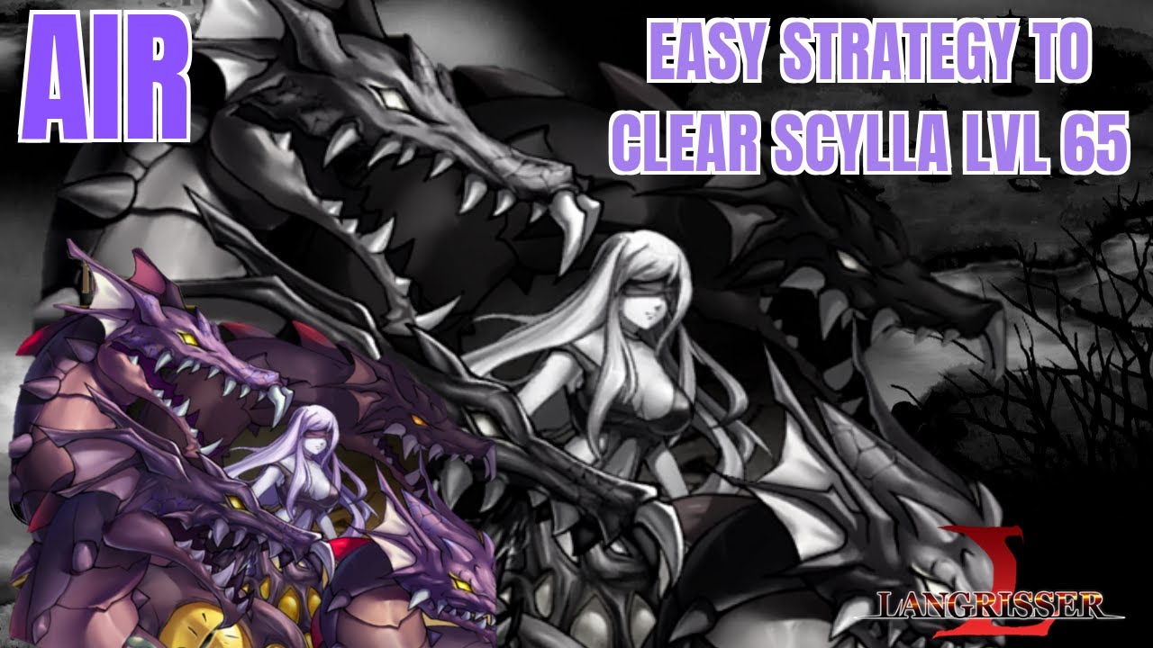Langrisser M - Easy Strategy To Clear LVL 65 Scylla