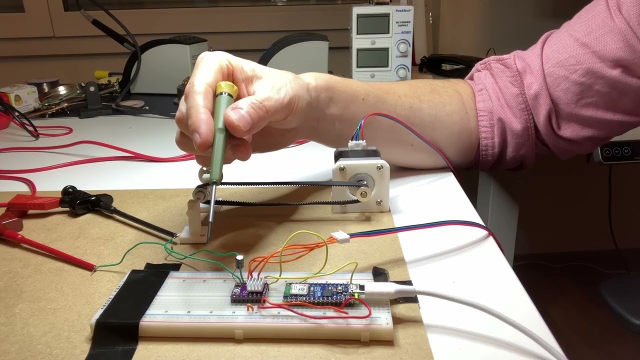 NEMA17 Stepper Motor with Belt Drive (GT2 Timing Belt) – Simple Test Setup