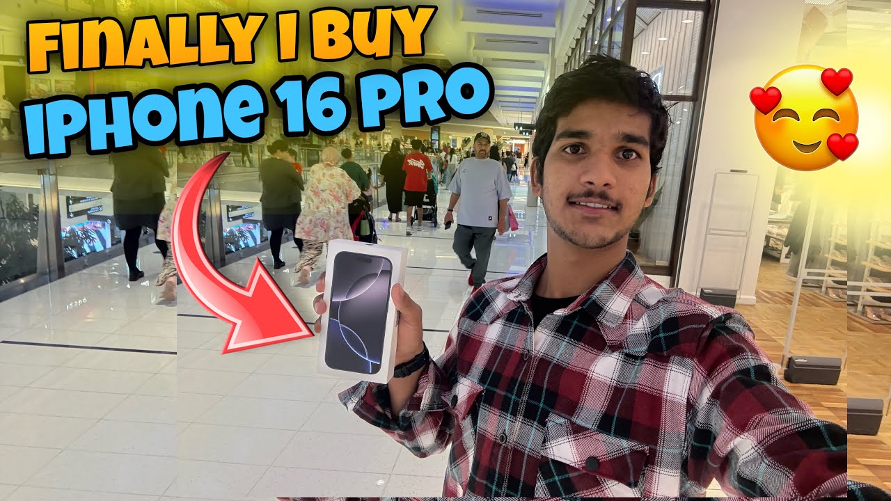 Finally i buy  iPhone 16 pro 😍