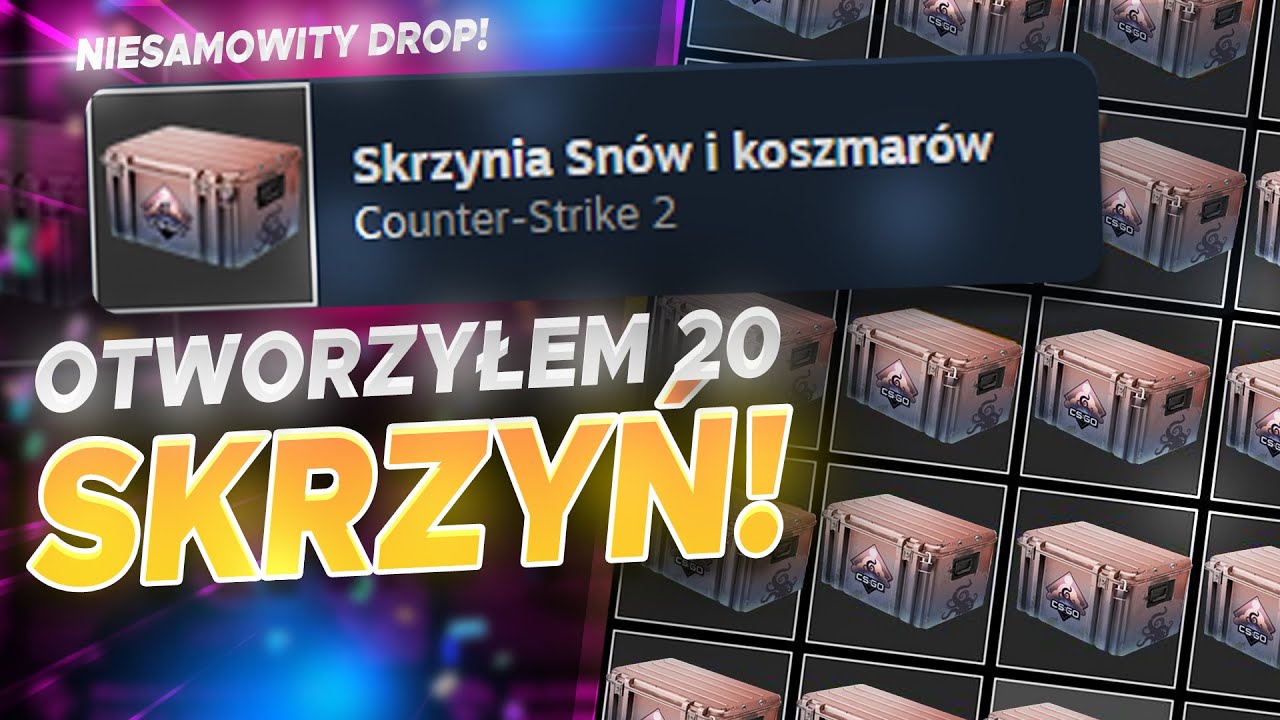 ⚡️TRAFIŁEM KOSE ZE SKRZYNKI W CS2🔥OPENING 20 SKRZYŃ SN&Oacute;W I KOSZMAR&Oacute;W 🔥