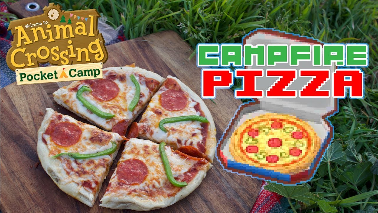 Animal Crossing Pocket Camp - Campfire Pizza in the Camp Kitchen