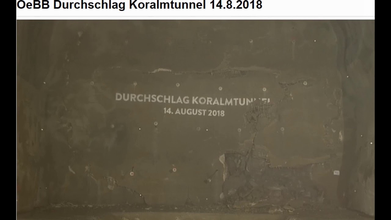 Durchschlag Koralmtunnel Steiermark/K&auml;rnten