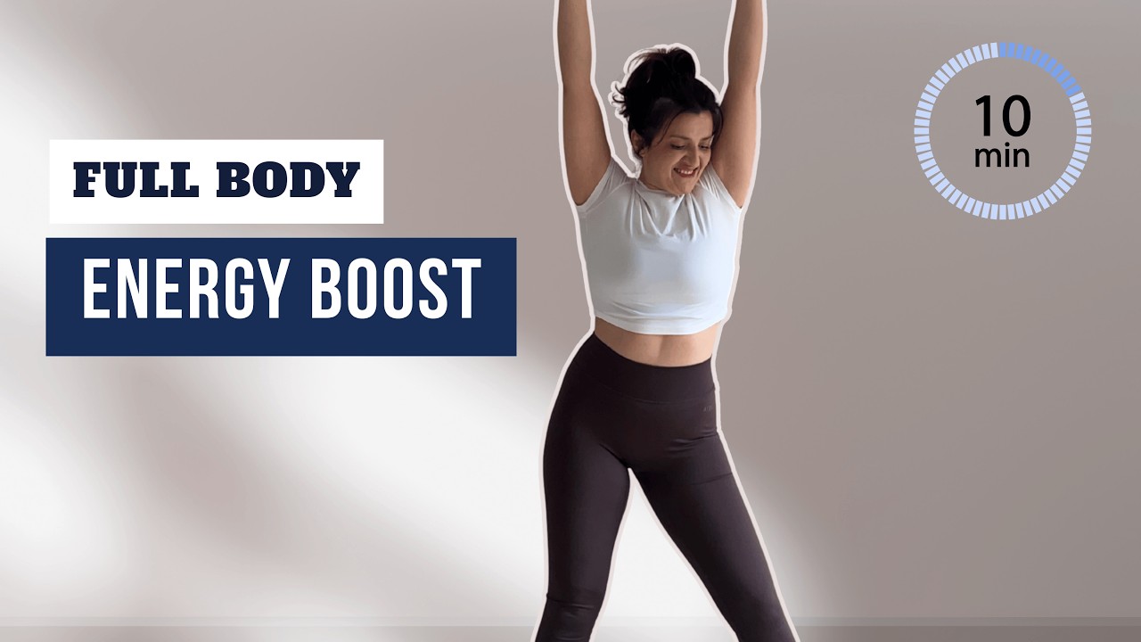 Standing HIIT For Fat Burn & Energy Boost | 10 Minutes, No Jumping, Home Workout