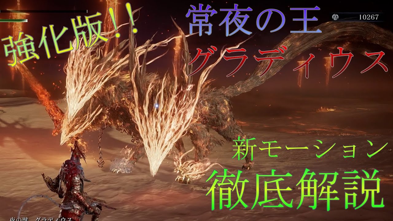 【エルデンリング ナイトレイン】強化版 常夜の王、グラディウス　立ち回り解説　【ボス攻略解説 ELDEN RING NIGHTREIGN】