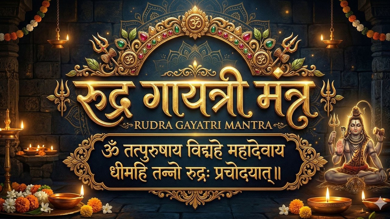 5 Minutes Unique Rudra Gayatri Mantra | Powerful Shiva Mantra for Protection & Spiritual Awakening