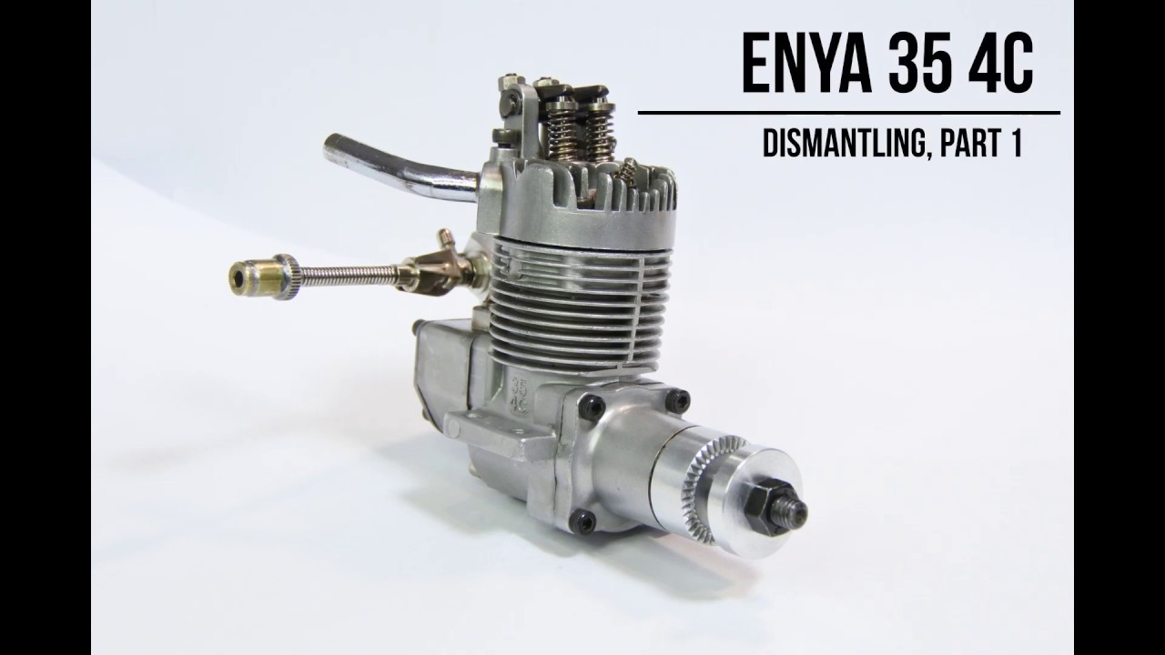 Enya 35 4C dismantling, Part 1