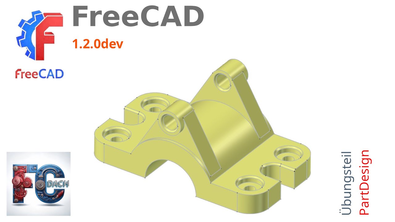 FreeCAD 1.2.0dev - Übungsteil Ein- und Umsteiger