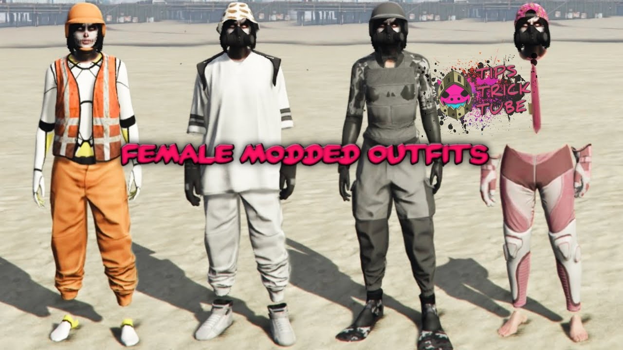 GTA 5 ONLINE HOW TO GET MULTIPLE FEMALE MODDED OUTFITS! #8 (GTA 5 Clothing Glitches)
