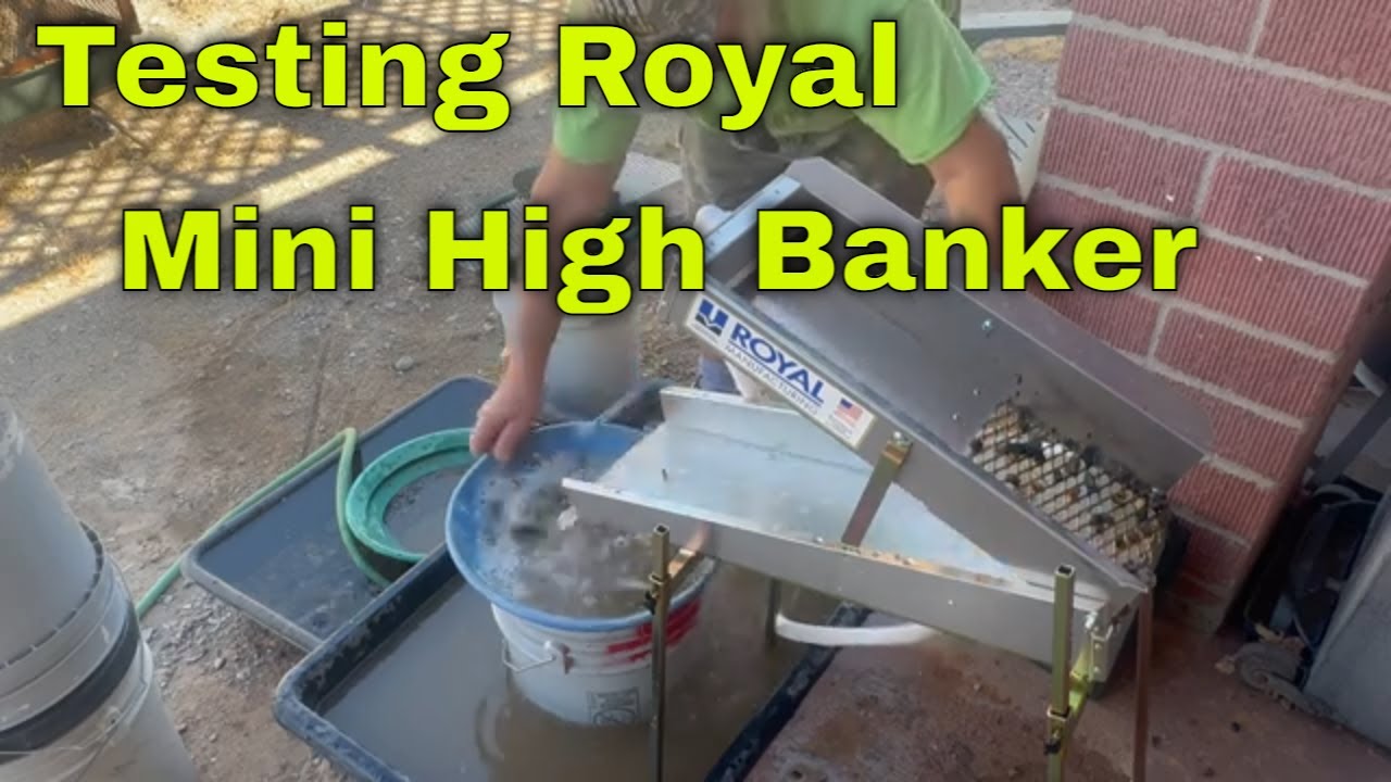 Mini High Banker Testing With Gold Concentrates! #royal #highbanker #gold