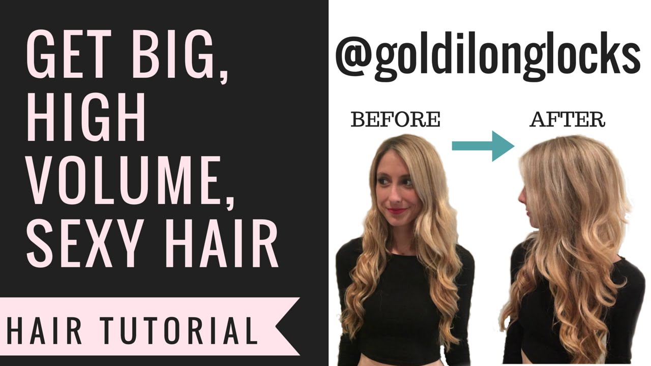 TUTORIAL | quick & easy teasing for big, high volume, sexy hair | goldilonglocks