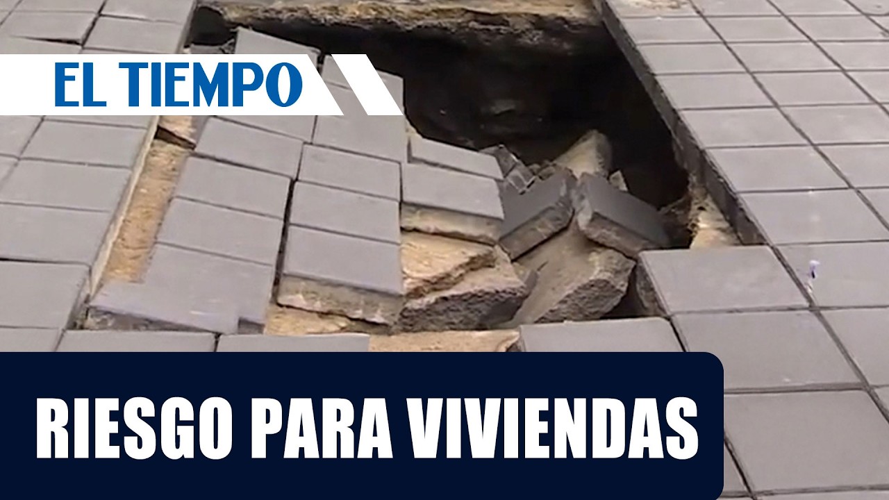 Alerta en Kennedy por socavón: temen accidentes y daño a viviendas | EL TIEMPO