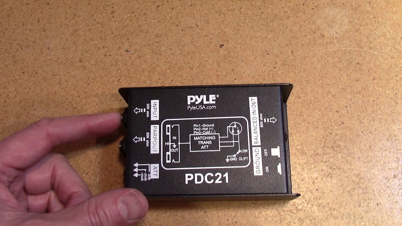 Pyle PDC21 Direct Box Review and Att Switch Fix