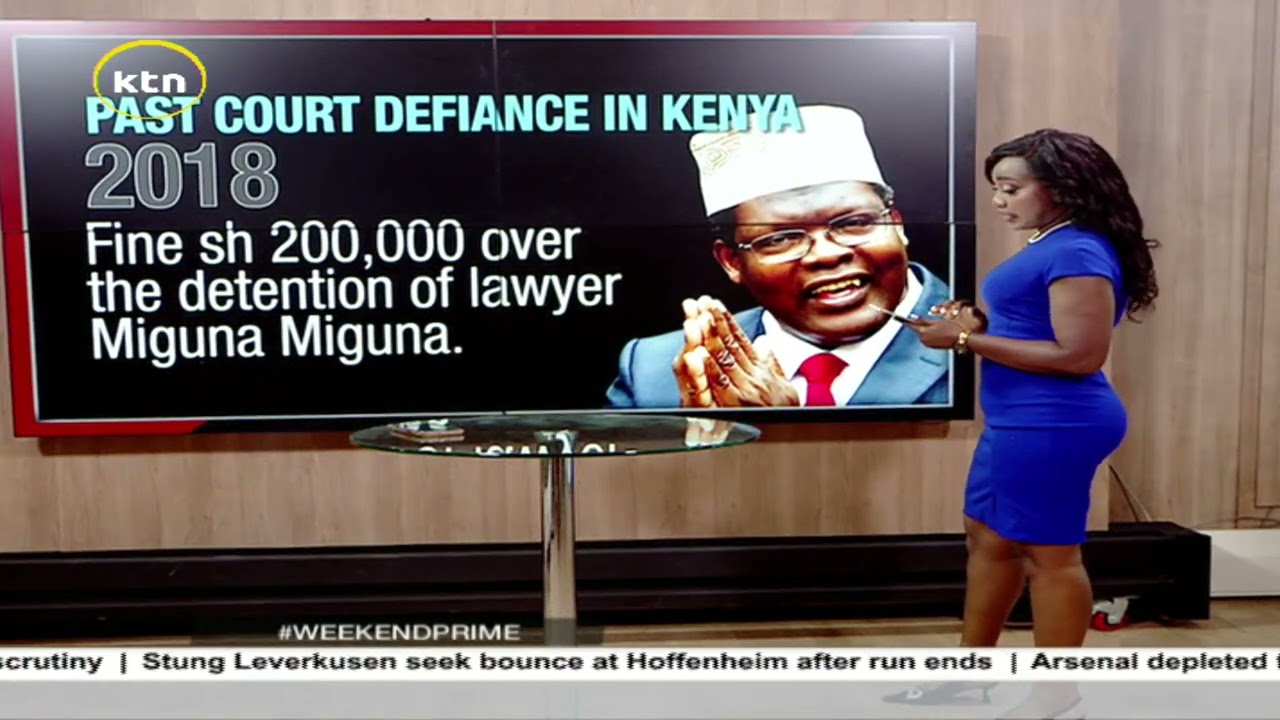 Some of senior govt security officials who have been found guilty of defying court orders