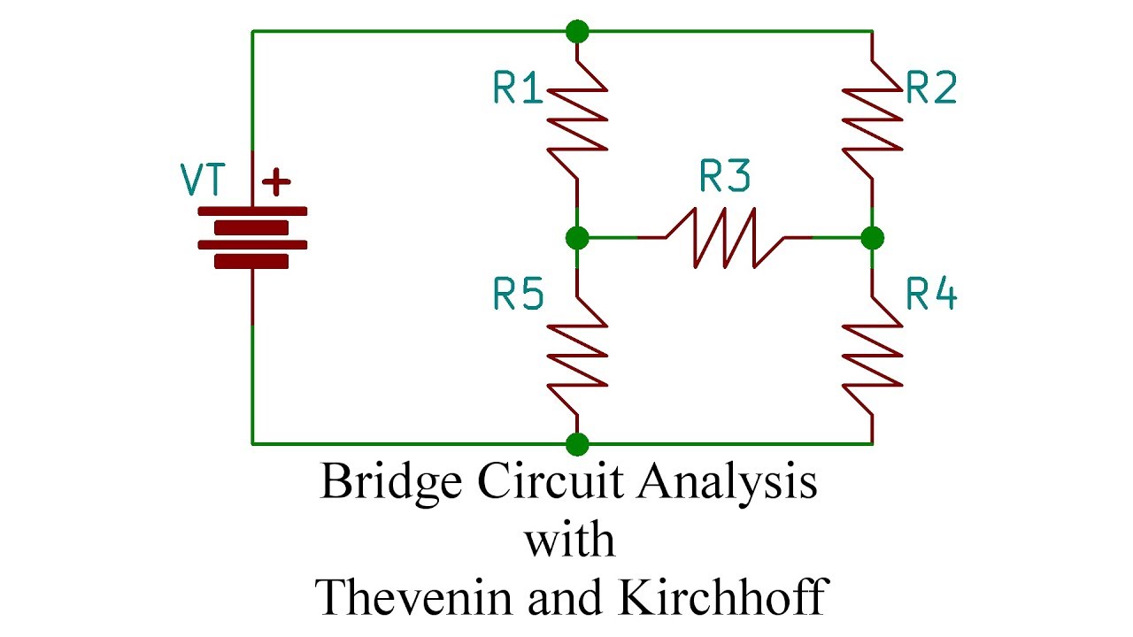 Bridge Circuit Analysis with Thevenin and Kirchhoff: Part 3 of 3