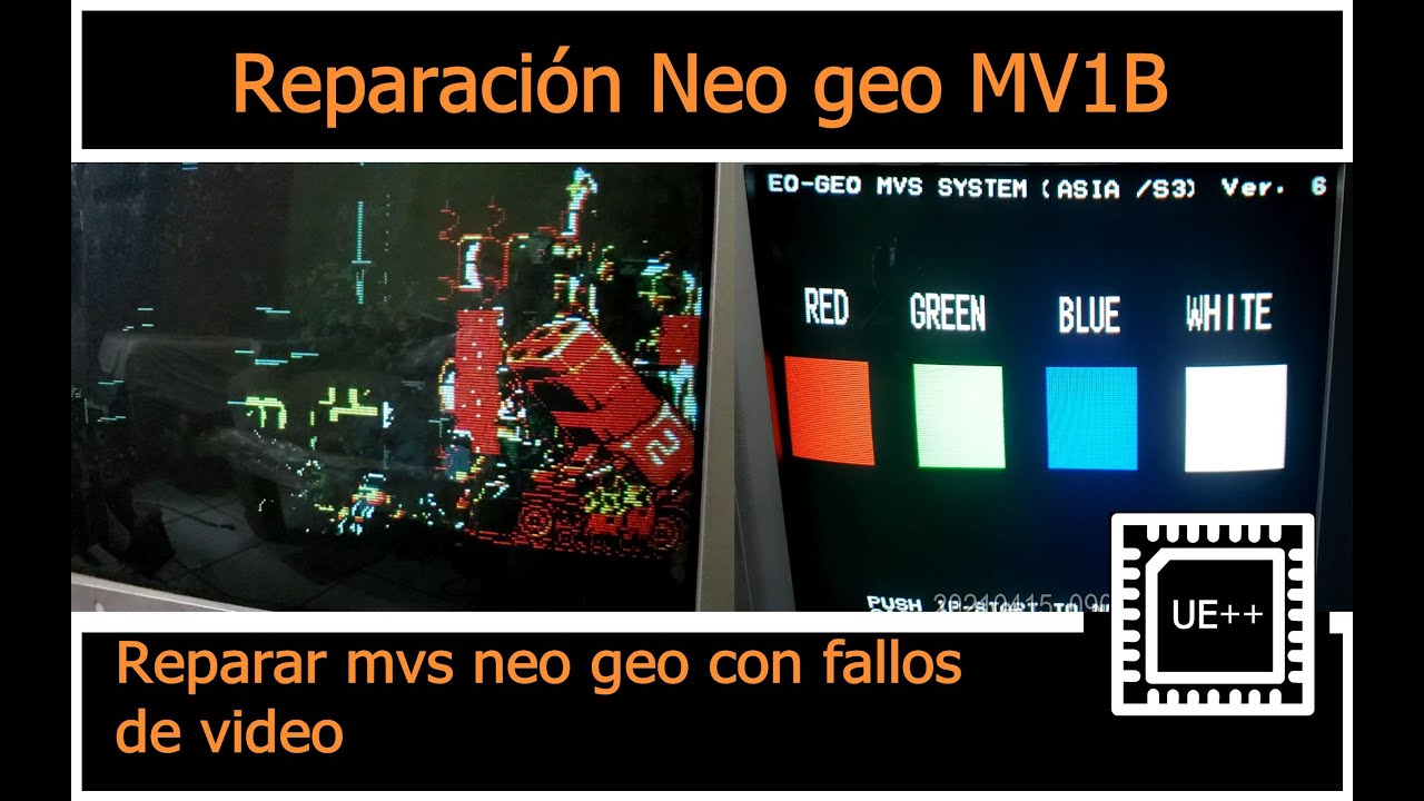 Reparación de una mvs neo geo con fallos de video