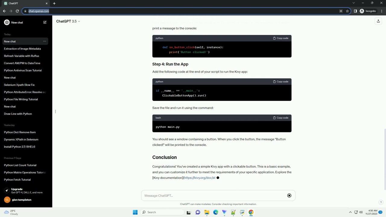KIVY python make button clickable in python code