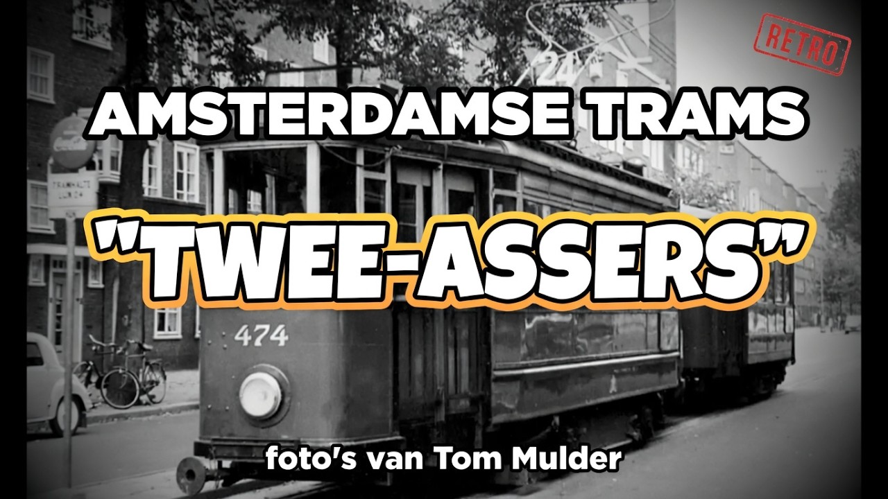 Amsterdamse trams - twee-assers van Tom Mulder - @Walk&Watch