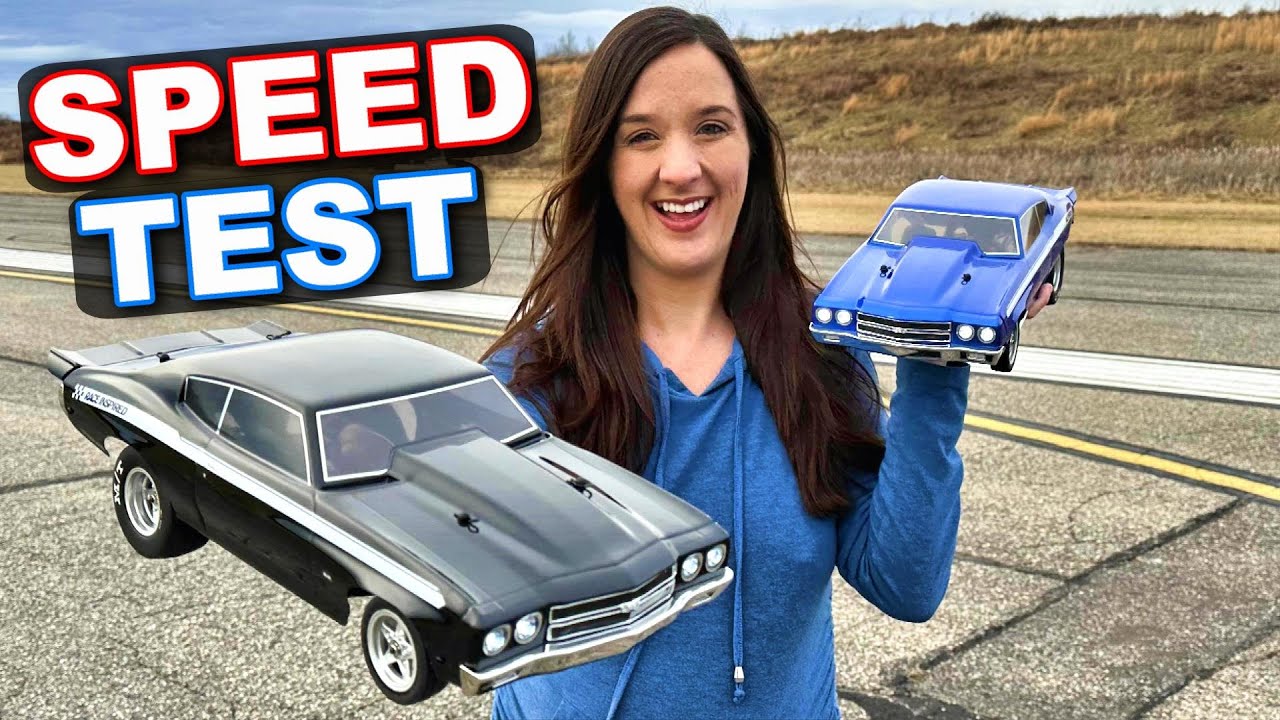 How FAST is the NEW Losi 1970 Chevy Chevelle 2WD 1/16 Mini No Prep Drag Car?