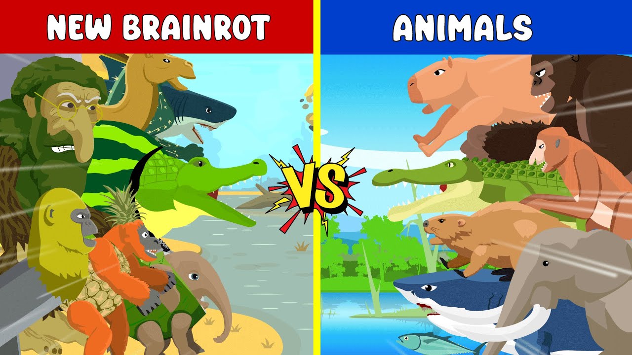New Brainot and Animal | Brainrot Animals Animation