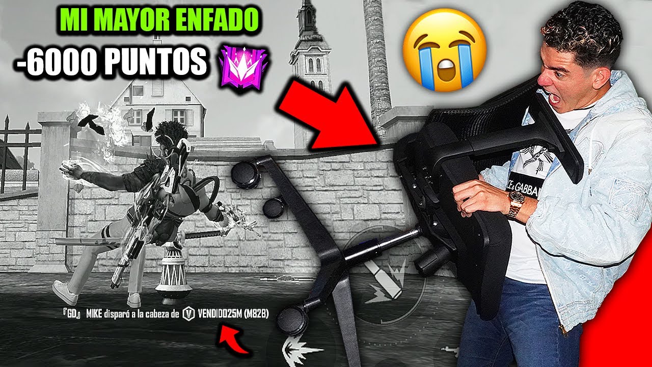 EL DIA QUE FREE FIRE ME SACO DE QUICIO Y ROMPI TODO MI CUARTO *6000 PUNTOS* | TheDonato Enfado