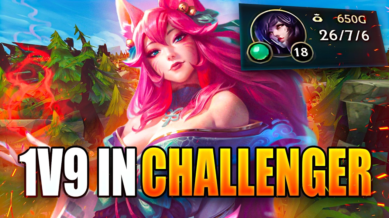 The Hardest Ahri 1v9 of My Life
