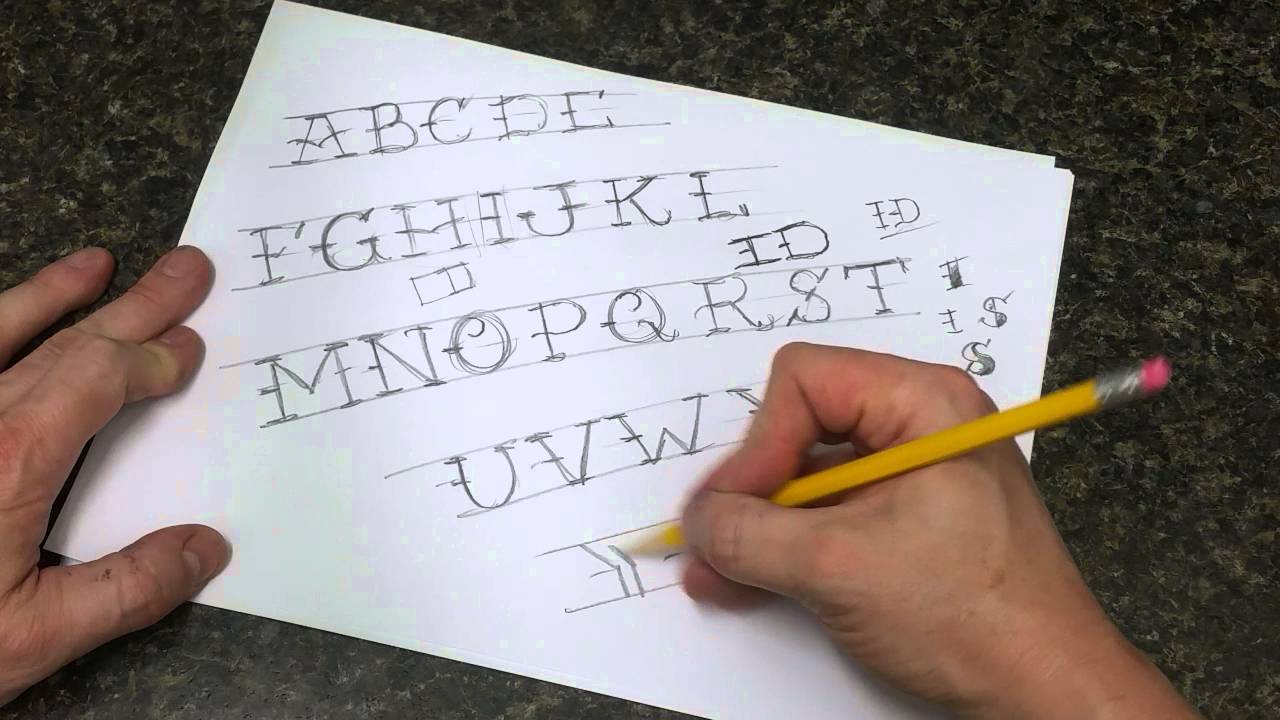 Tattoo Art Nerd - Anyone can draw : Tattoo style Pike lettering