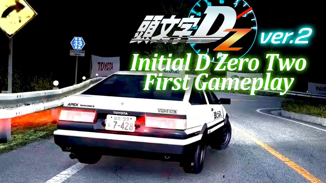 [1080p60] Initial D Zero Ver.2 first Gameplay Time Attack/Online Battle (Real Hardware Capture)
