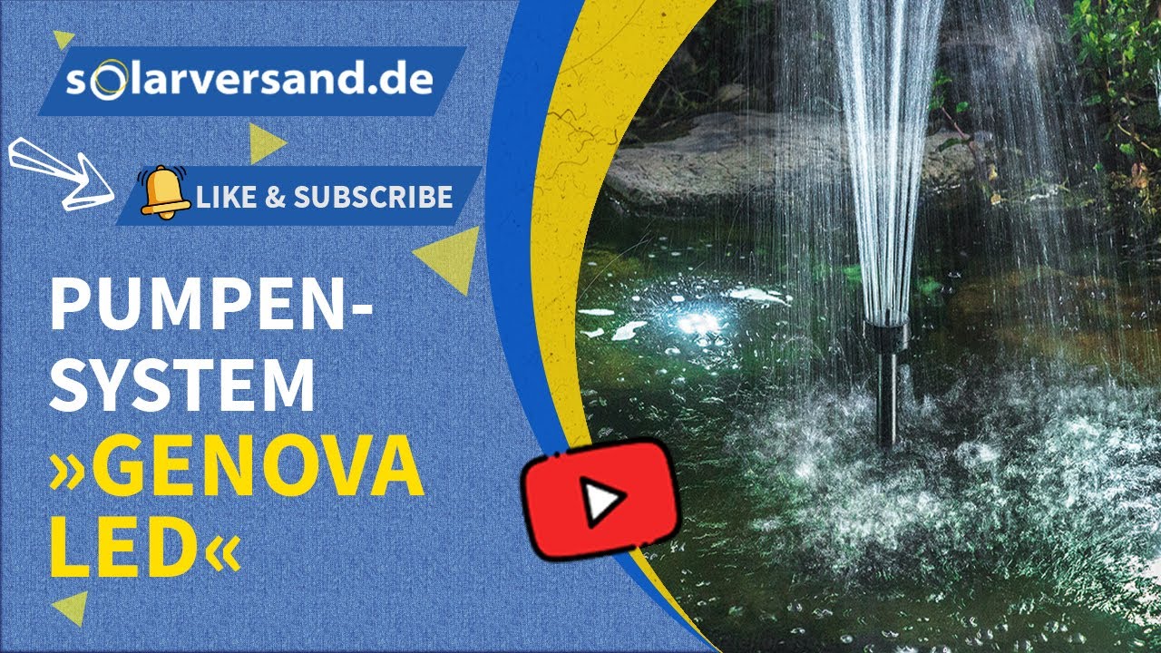 Solar Pumpensystem Genova 25/1700 mit LED