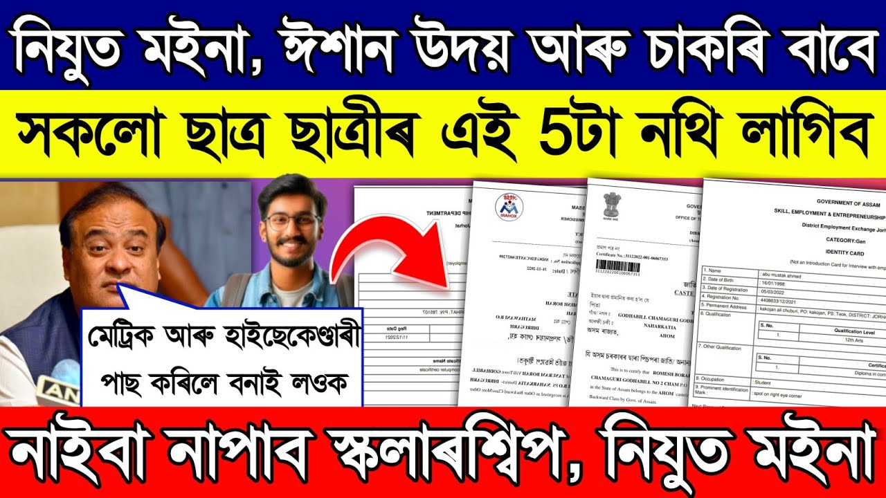 5 important Documents Every Student // for Scholarships,Jobs and govt scheme