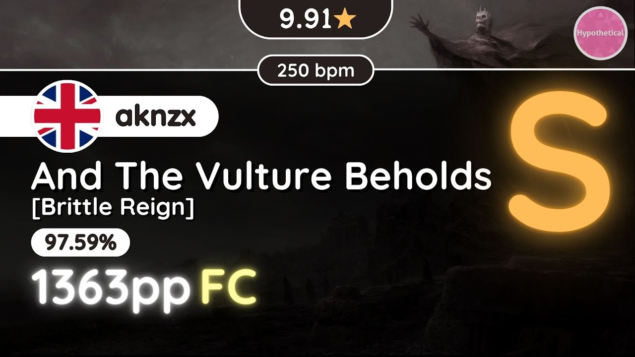 osu! Hypo.. | [9.9★] aknzx FC'ed And The Vulture Beholds [Brittle Reign]