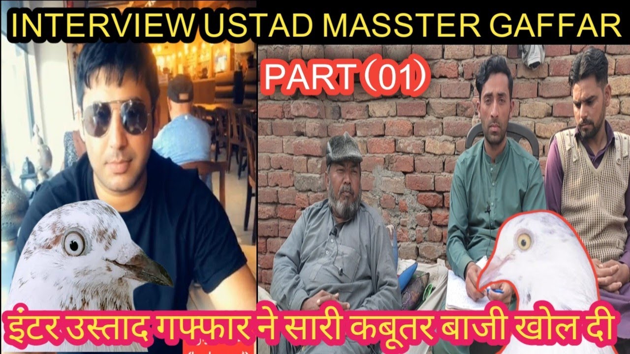 PART 1:Interview ustad Abdull GAffar|| Kachay kabutar ki samball|| Ustad Gaffar 03138393159)