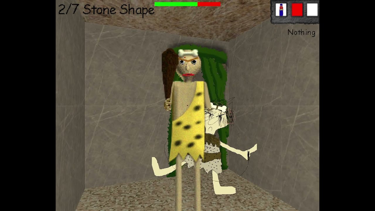 Baldi's Basics Stone Age [ALL WRONG ANSWERS] *INSANE*