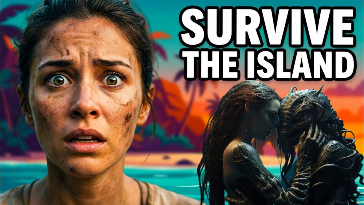 “Woman Uses Fish Blood to Catch a Shark on a Deserted Island, But What Appears at Night Turns Her