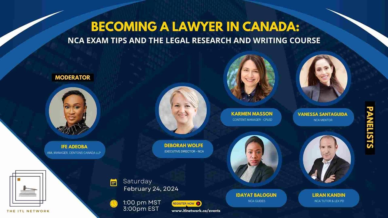 Becoming a Lawyer in Canada: NCA Exam Tips and the Legal Research & Writing Course
