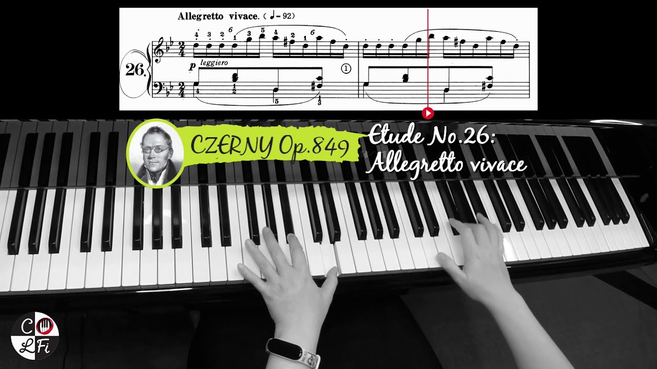 CZERNY Op. 849 Etude No. 26 Allegretto vivace | Piano Sheet Music