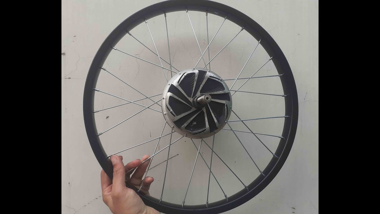 Hover board motor on cycle rim