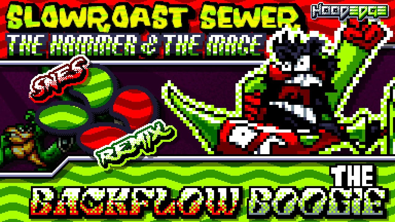 ANTONBLAST - The Backflow Boogie 🚰 ~ The Hammer & The Mace ...in Slowroast Sewer 【SNES Roper-mix】