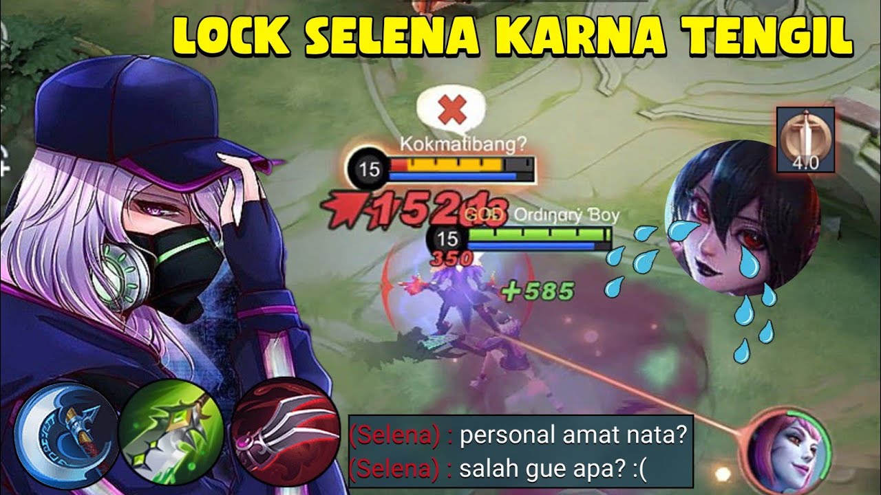 NIAT LOCK BANE MALAH BERUJUNG LOCK SELENA | NATALIA GAMEPLAY 2023 - MLBB