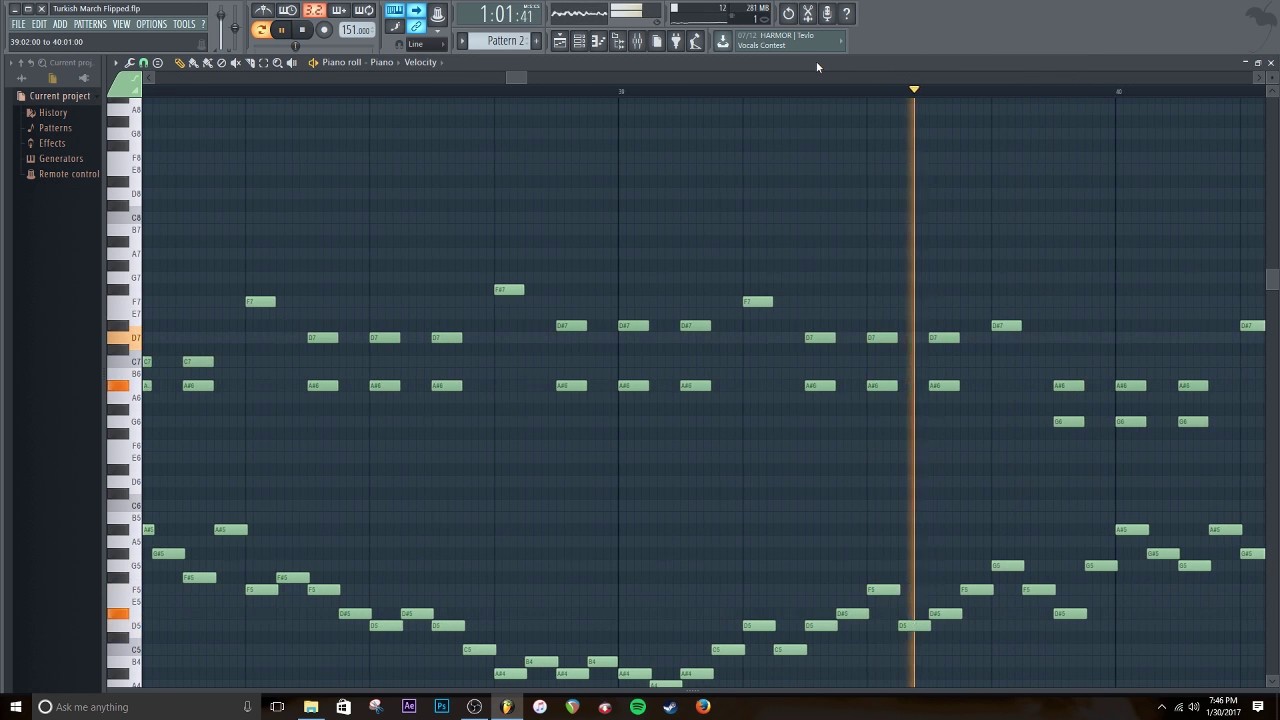 Mozart's Turkish March #MidiFlip
