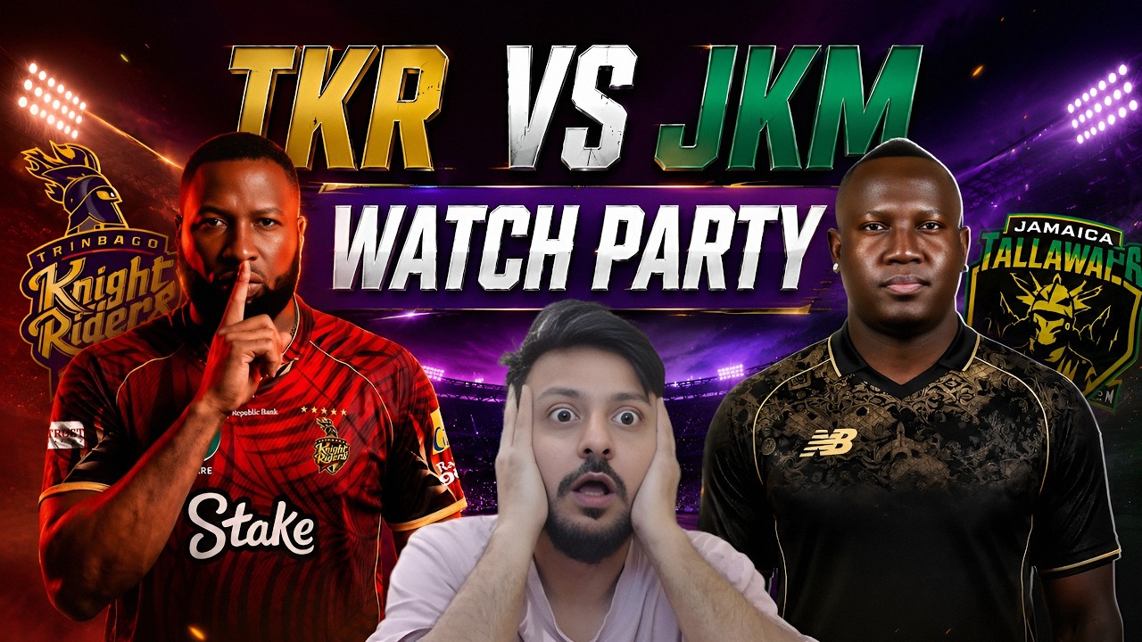 JK vs TKR Live 🔥 CPL HEAVYWEIGHTS CLASH! CPL 2026 WATCH ALONG With Raw Emotions + Chat React