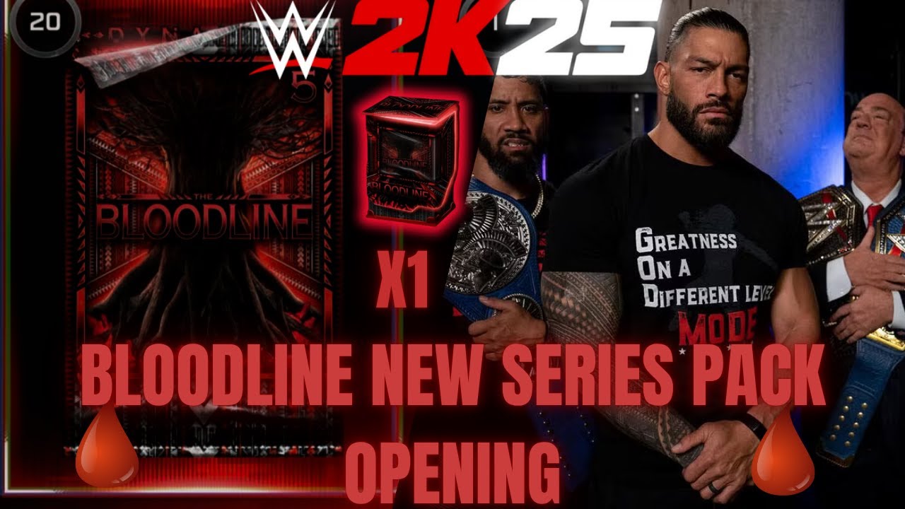 WWE 2K25 MA FACTION PACK OPENING DE LA NOUVELLE SERIE DE PACK BLOODLINE OUVERTURE DE 20 PACK DELUXE