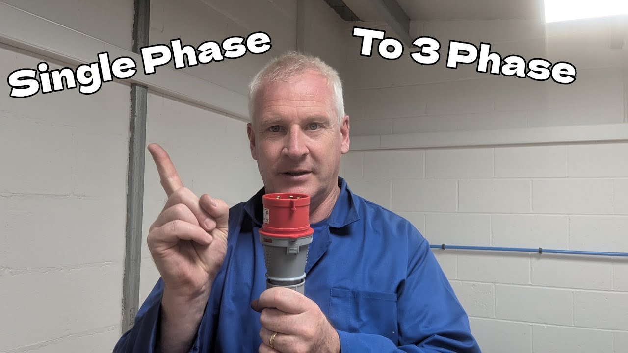 How to wire a 3 Phase plug for a Single Phase Machine