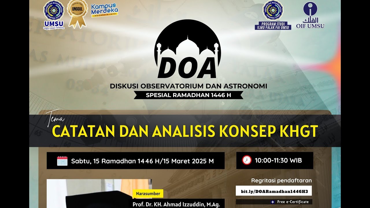 Diskusi Observatorium & Astronomi Spesial Ramadhan 1446 H/2025 M