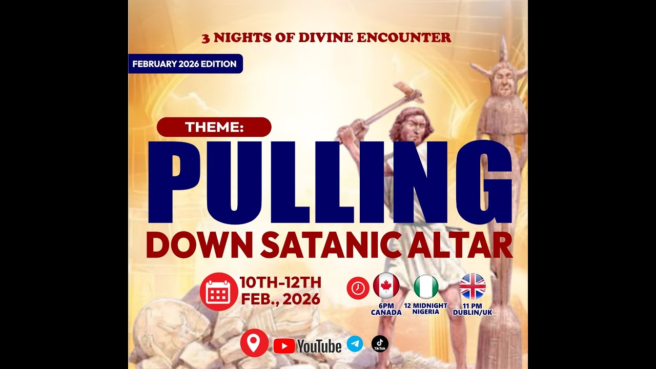 PULLING DOWN SATANIC ALTAR