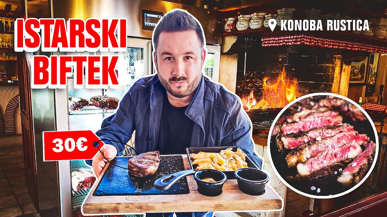PUTUJEM PO ISTRI I JEDEM *skupocjeni BIFTEK s fužima🐂* | KONOBA RUSTICA #2
